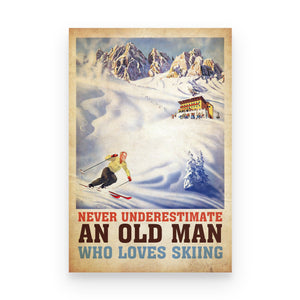 An old man who loves skiing - Poster