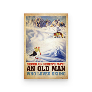 An old man who loves skiing - Poster