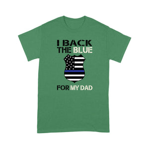 Back the blue for dad police - Premium T-shirt