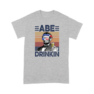 Abe drinkin drink independent day - Premium T-shirt