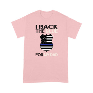 Back the blue for dad police - Premium T-shirt